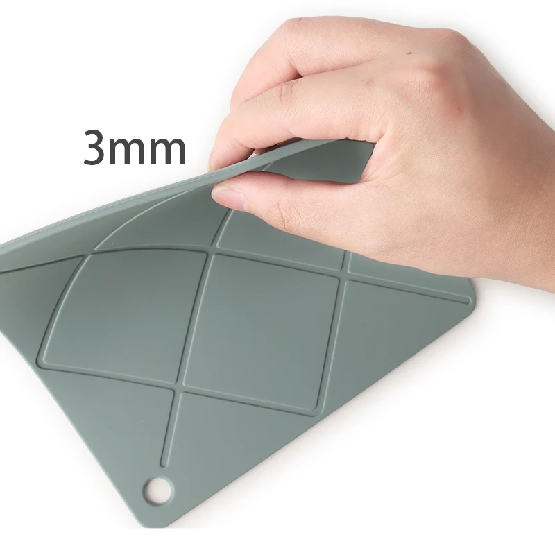 Silicone Trivet Mats square Silicone heat insulation pad customizable silicone mat