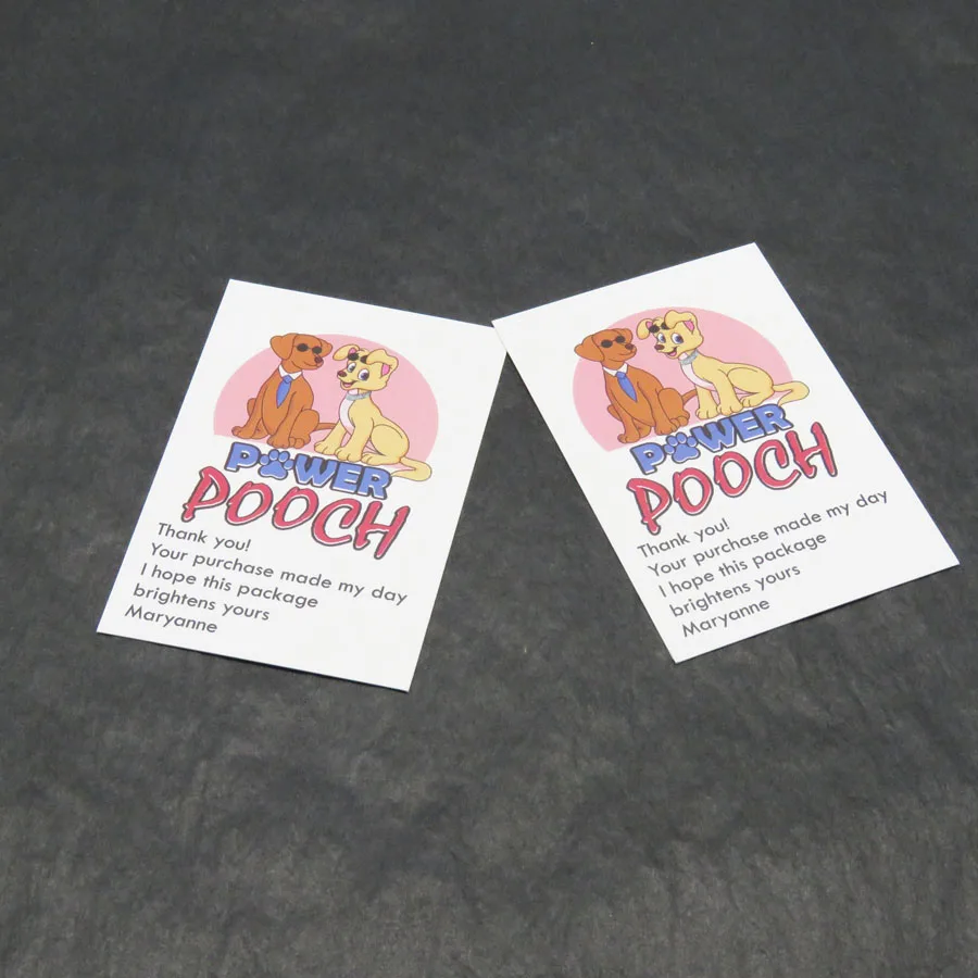 eco friendly with custom gold foil logo recycled thank you card art paper