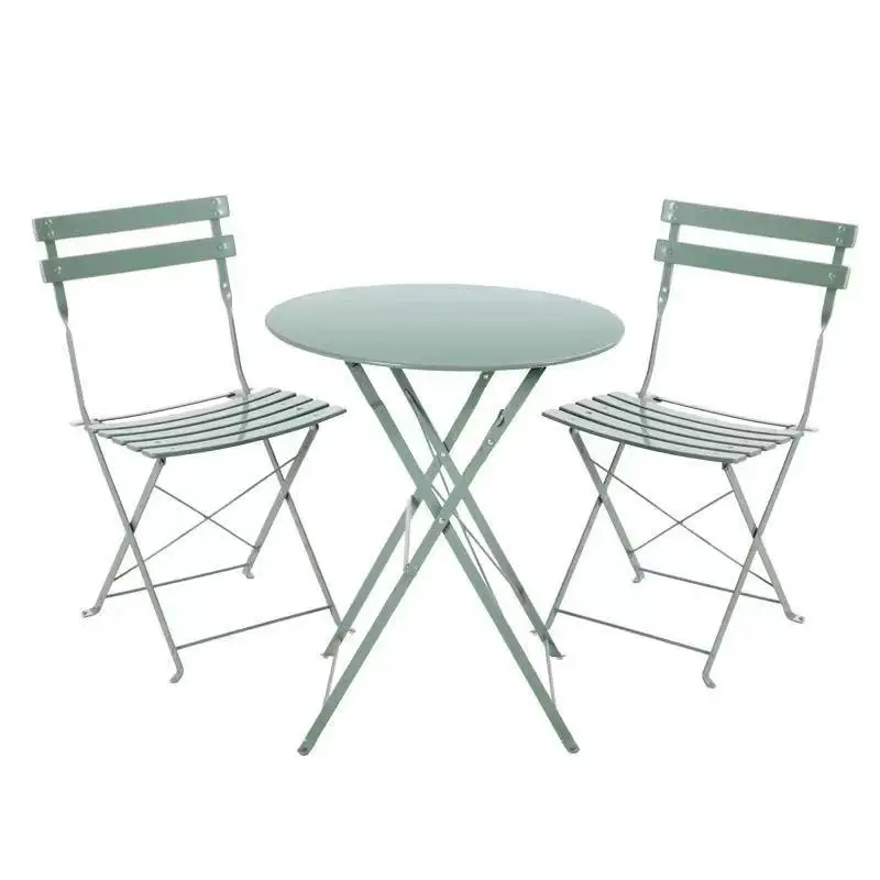 Grand Patio Premium Metal Folding Outdoor Patio Furniture Sets Foldable Patio Table and Chairs