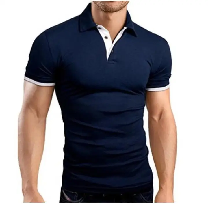 Wholesale High Quality Plain Casual Polo Shirt Golf Custom LOGO Embroidery Simple Polo Shirt For Men