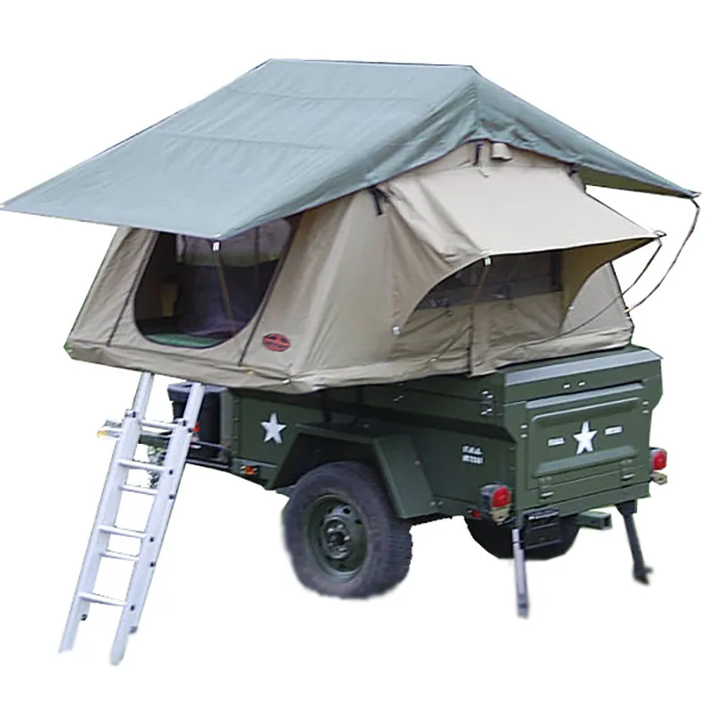outdoor portable camping trailer tent