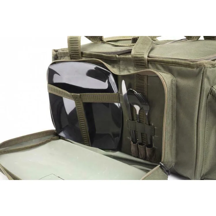 
Food Bag Carp Fishing Luggage Large Storage Bag for Fisherman Ideal Tackle Rod Box Bag with Clip Straps 