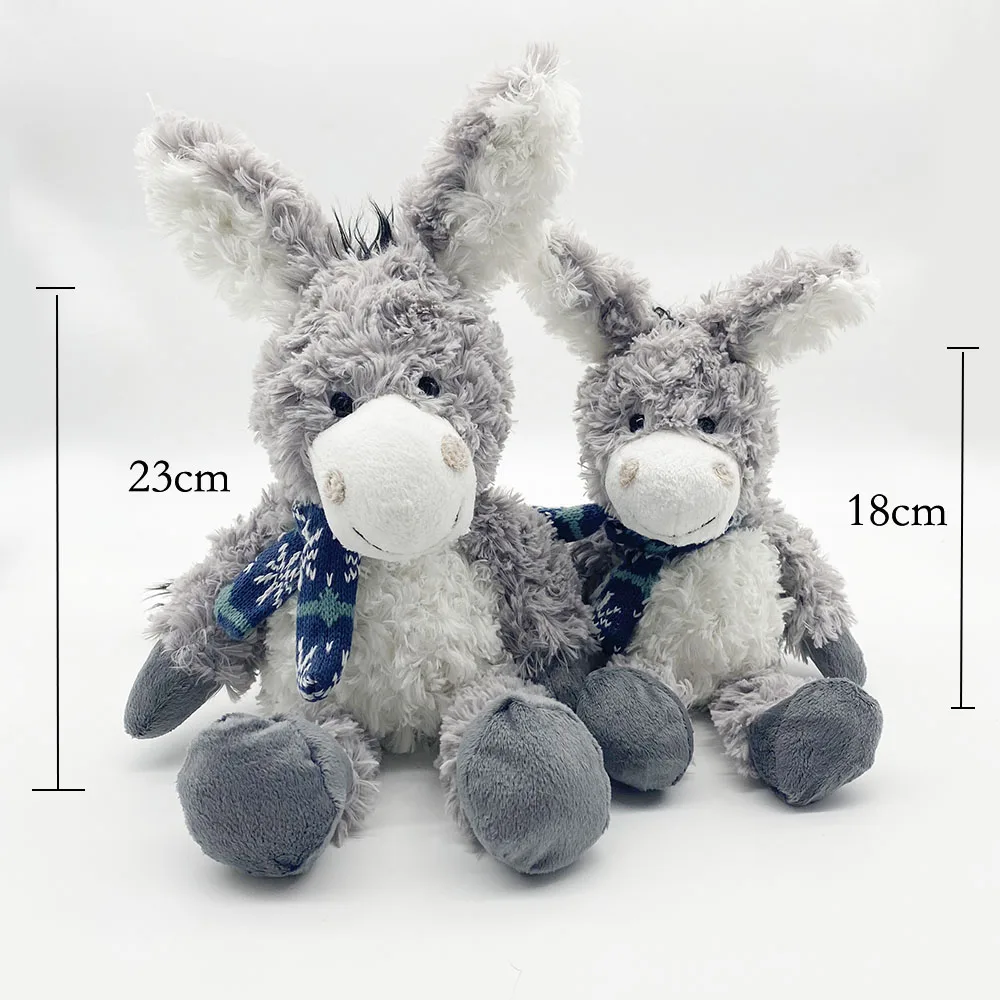 Hot Selling Animal Donkey Gifts Play Animal Soft Rubber Mating Popular And Cute Cotton Donkey