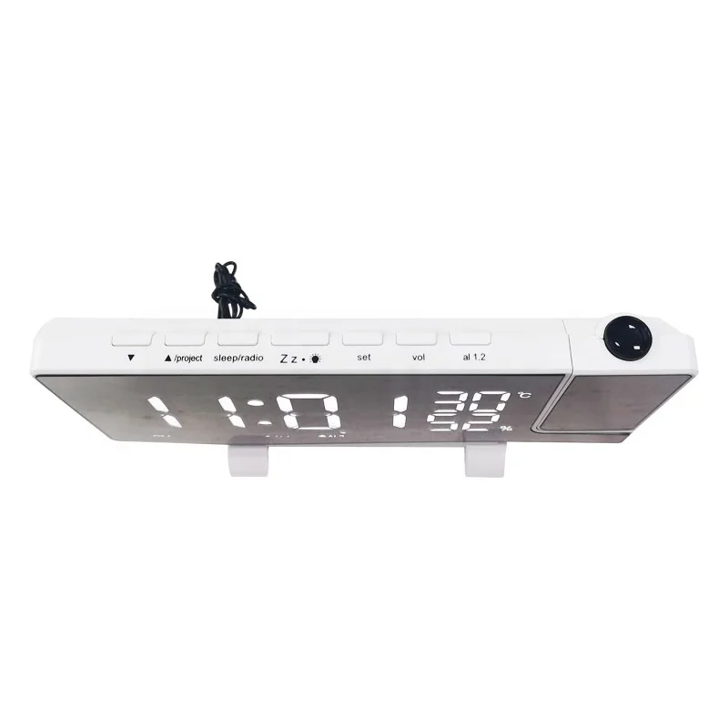 OEM China Supplier Amazon Top Seller 2021 Digital LED Mirror  FM Radio and Projection Clock