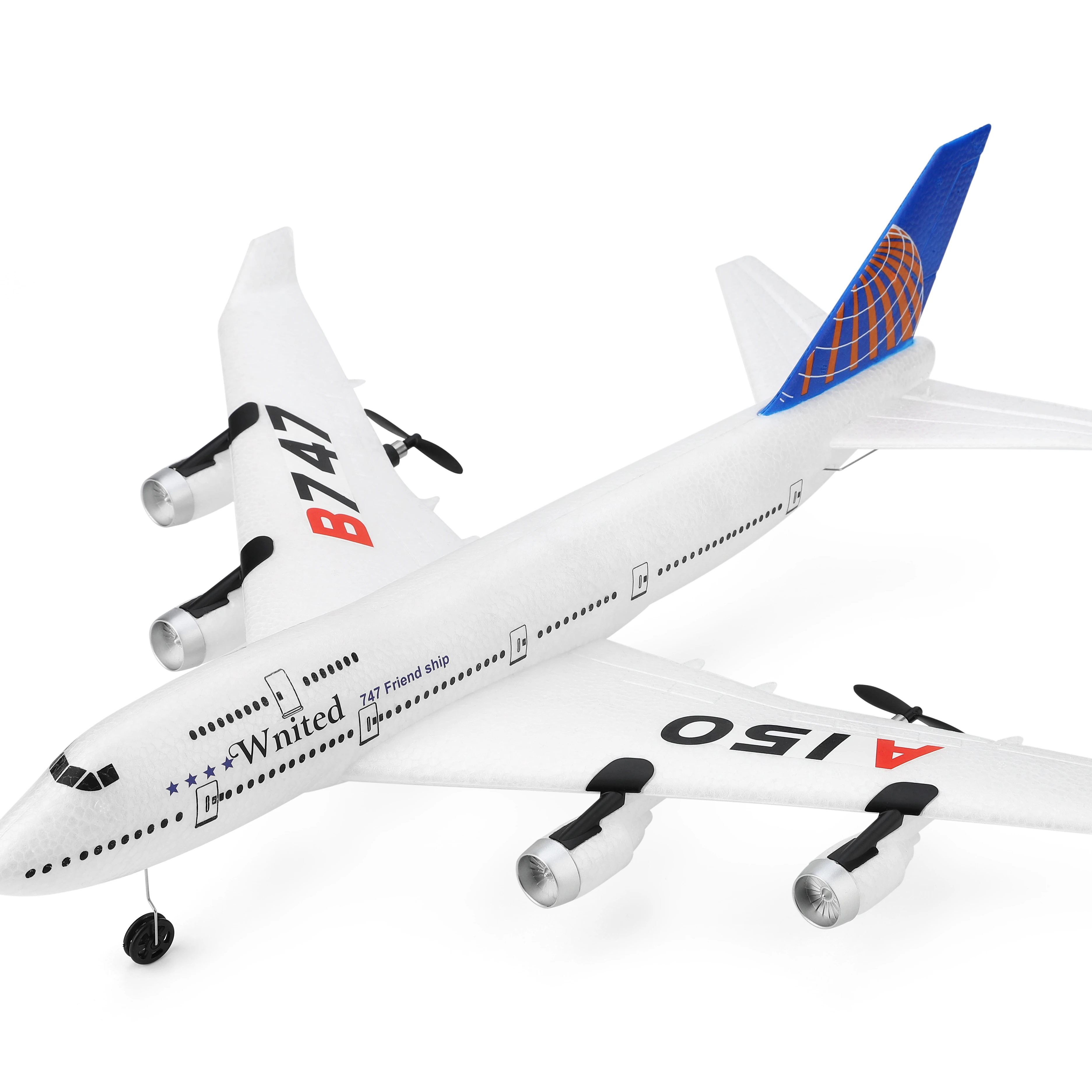 WL игрушки RC реалистичный планер самолет A150/A150-C-Boeing-B747 2 4G 3-канальный Радиоуправляемый Планер для начинающих