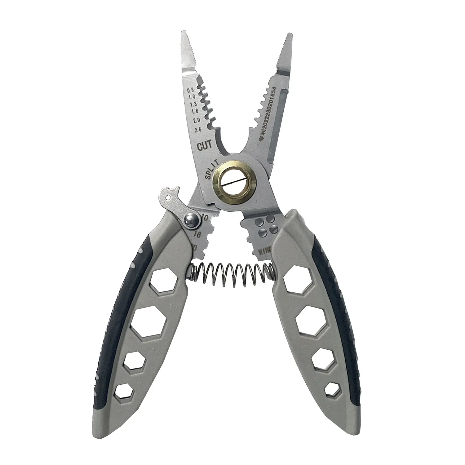 8 Inch Heavy Duty Crimping Tool Crimper Stripping Cutting Automatic Cable Wire Stripper Cutter Pliers