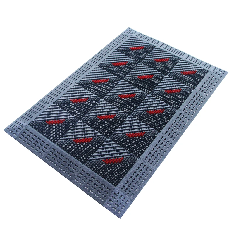 Wholesale commercial floor mat EVA cleaning pad mat with dust brush