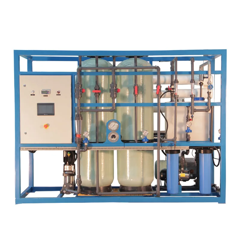 RO seawater desalination skid-mounted container system drinking water treatment for sale