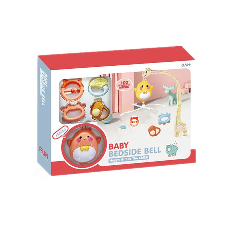 High quality Baby Bed Bell Toys Cartoon Animal Hanging Musical Baby Crib Mobile Baby Music Toy