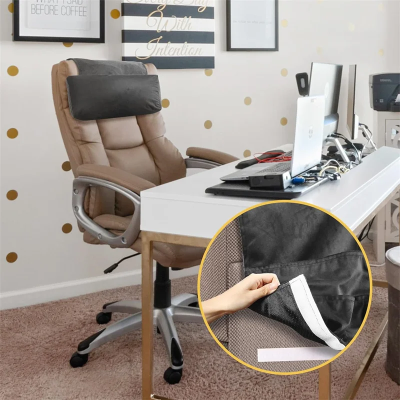 Head and Back Relaxation Recliner Pillow with Adjustable Headrest Non-Slip Bottom for Recliners and Sofa Chair