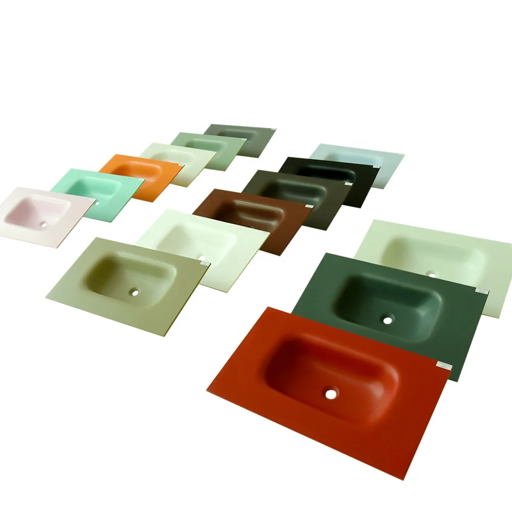 Custom Size New Arrival Modern Vanity Hotel Bathroom Countertop Wash Basin Wash With Vessel Sink