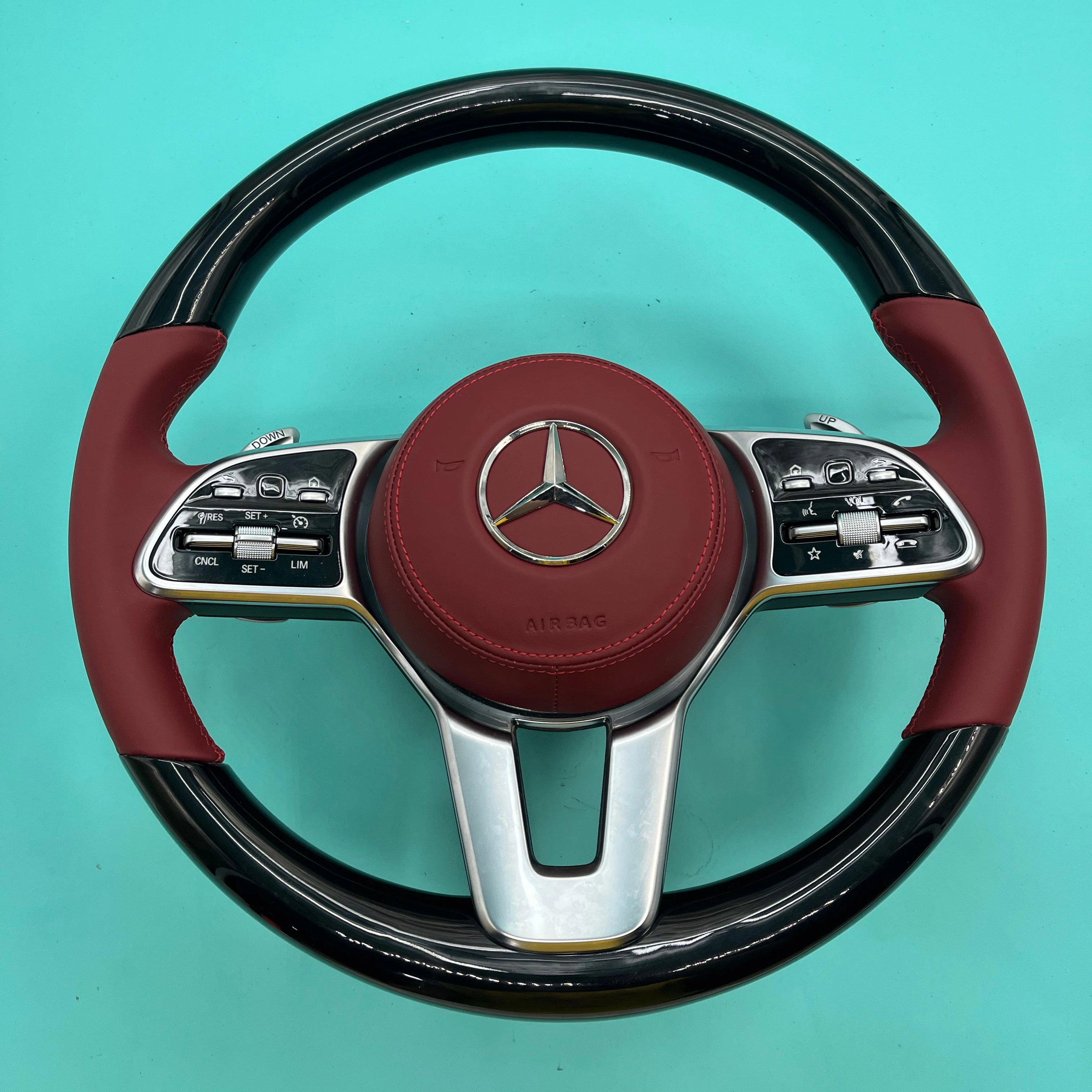 Suitable for Mercedes-Benz W205C63 W213 E63 GLCW463 AMG 809 carbon fiber steering wheel, other customizable
