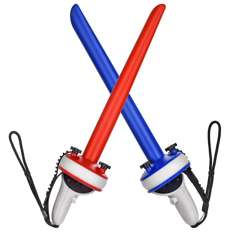 Рождественский подарок, игровой контроллер виртуальной реальности, захваты, боевой меч для Oculus Quest, 2 ручки с силиконовыми ремешками для виртуальной реальности