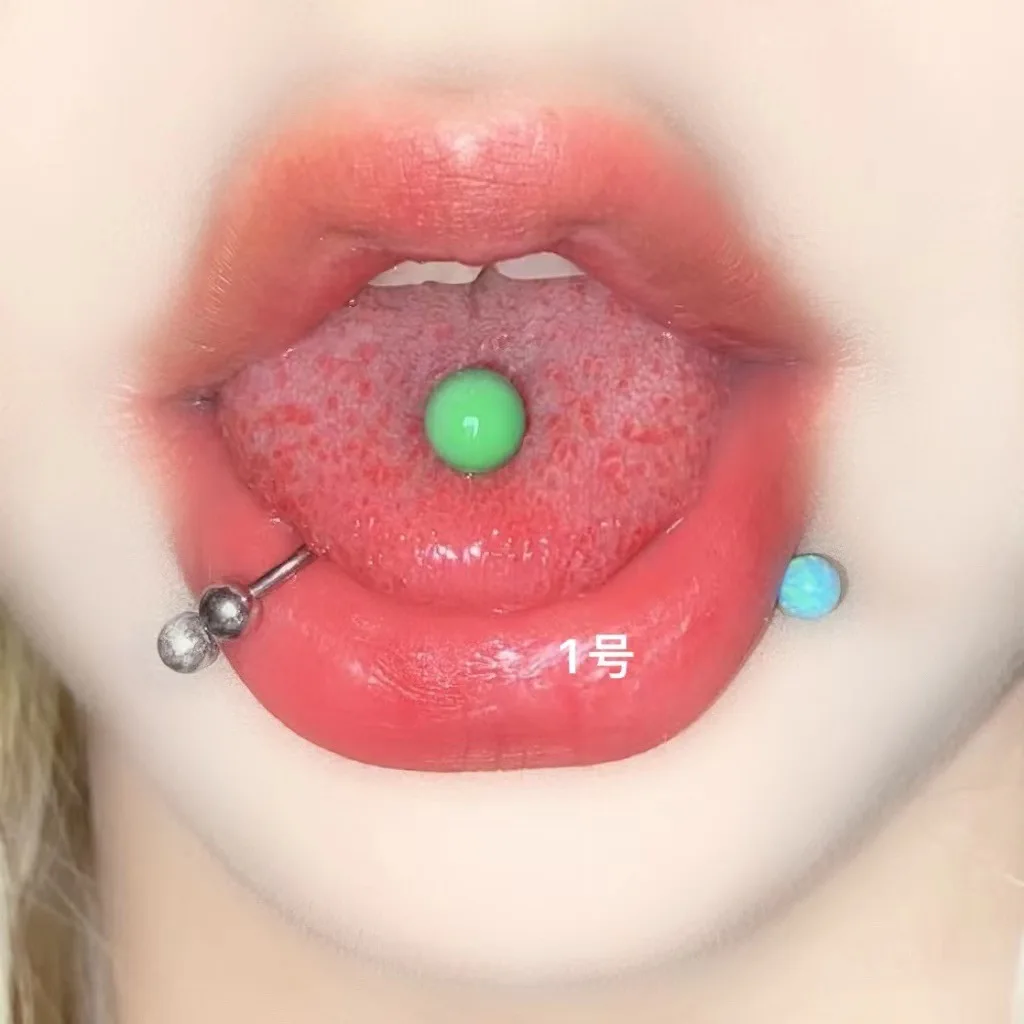 European and American Body Piercing jewelry Spicy Girls Acrylic Tongue Nails and Rings