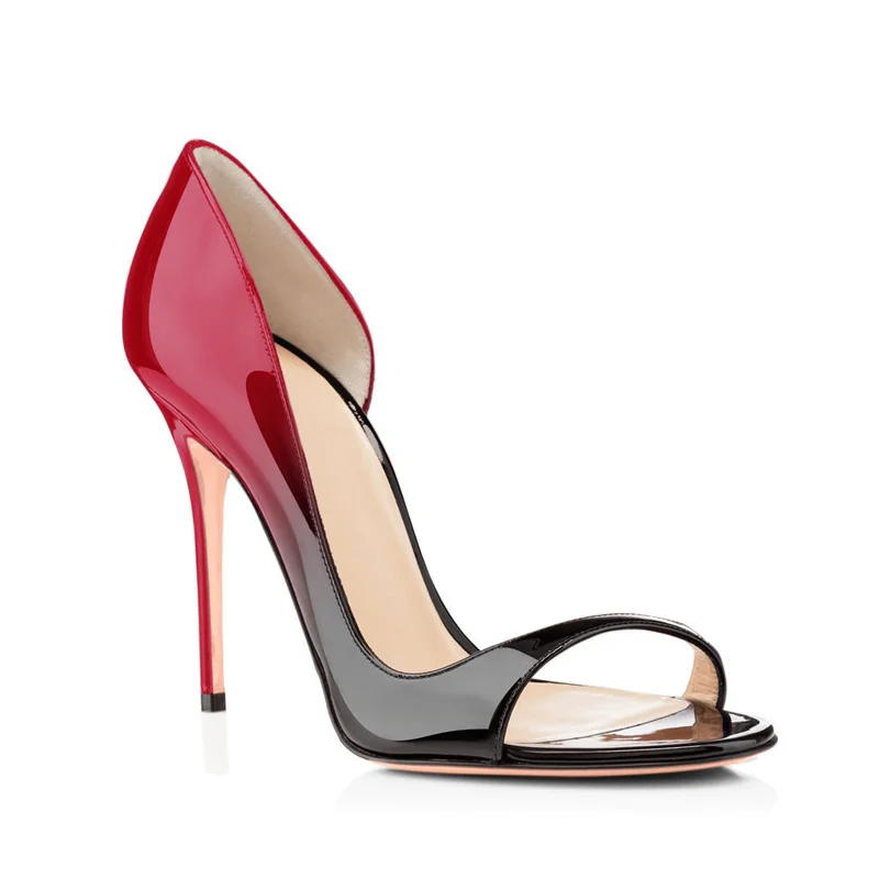 2021 веганские лакированные кожаные туфли-лодочки сексуальные фетиш зрелые женщины туфли с открытым носком женские туфли на шпильке