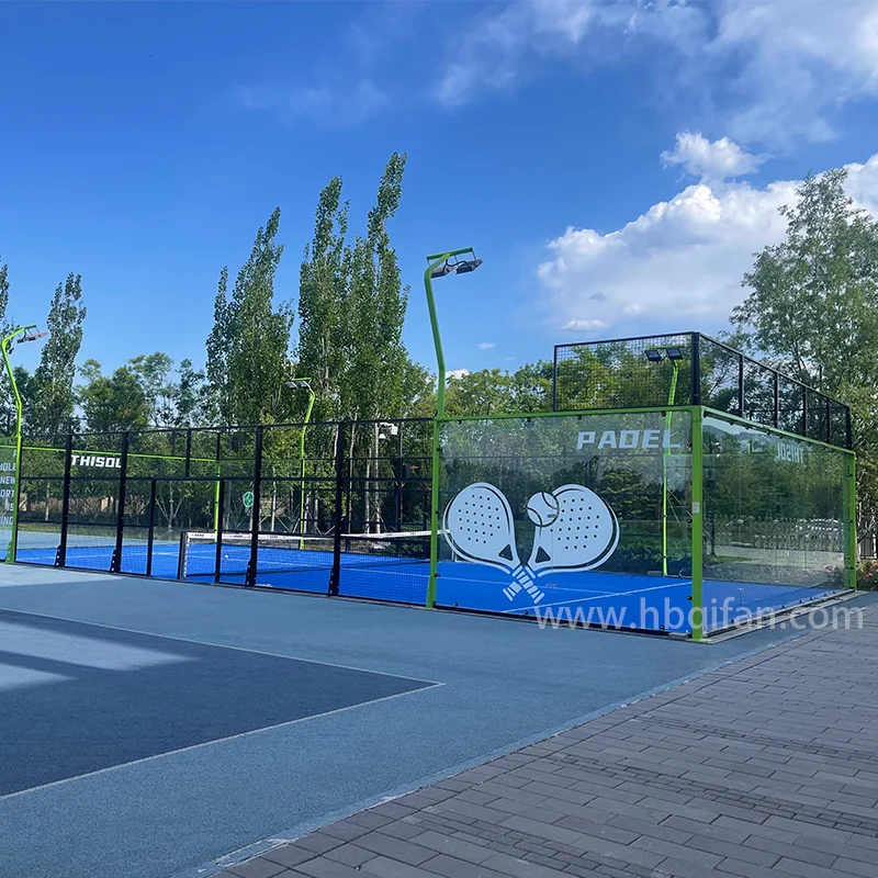 Luxury Customized Outdoor Indoor Paddle Tennis Large Frame Buy Panoramic Padel Tennis Court Supplier