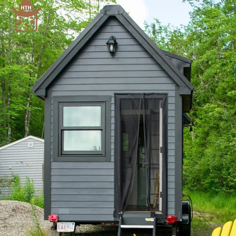 Prefabricated Tiny House Trailer Container on Movable Wheels travel trailer