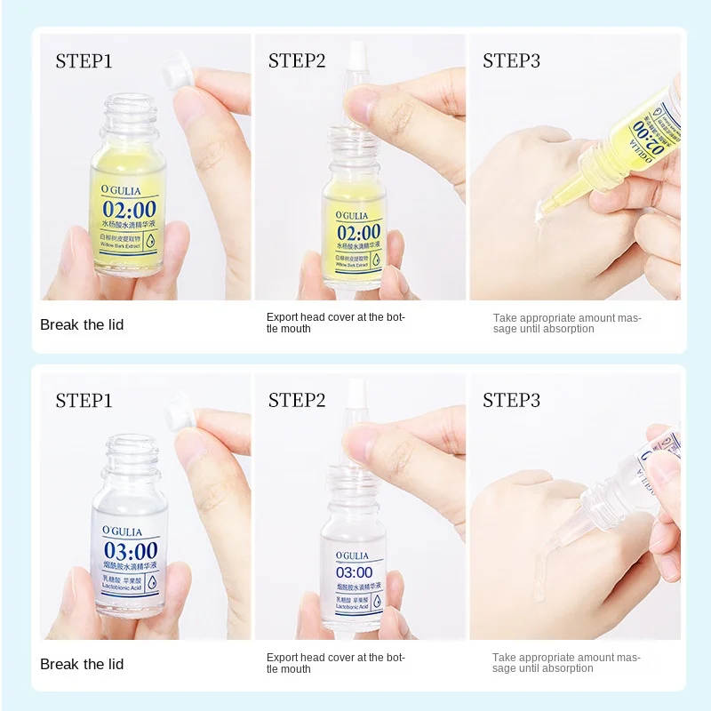 Agulia Nicotinamide Drop Essence Salicylic Acid Improves Dulled Acne Muscle Hydrating and Brightening Essence Wholesale