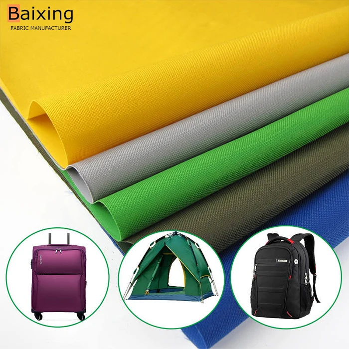China manufacturer heavy 1000d cordura waterproof polyester oxford luggage bag fabric material with PU PVC coating