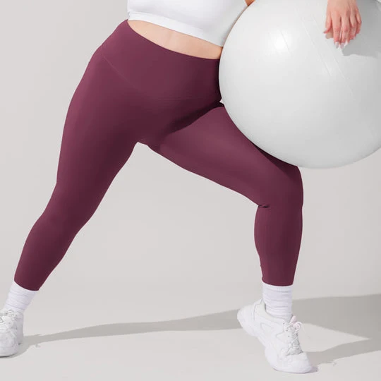 New Design Plus Size Women Booty Lifting Yoga Pants Squat Proof High Waist Workout Leggings With Pockets