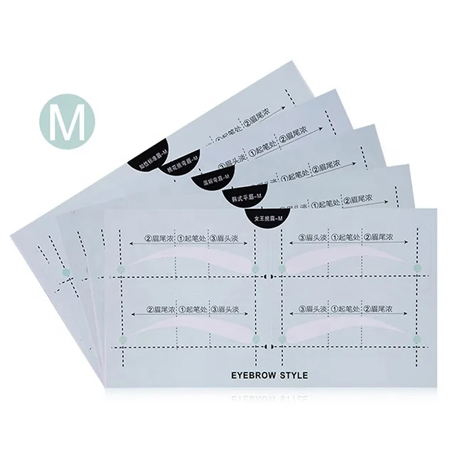 
Hot Sale Eyebrow Shaping Tools Brows Stencils disposable Eyebrow Template 