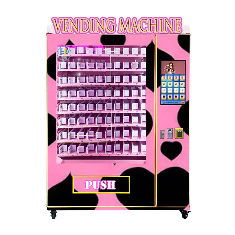 High Quality big vending machine with pusher rod Personalized appearance cosmetics vending machine for small business