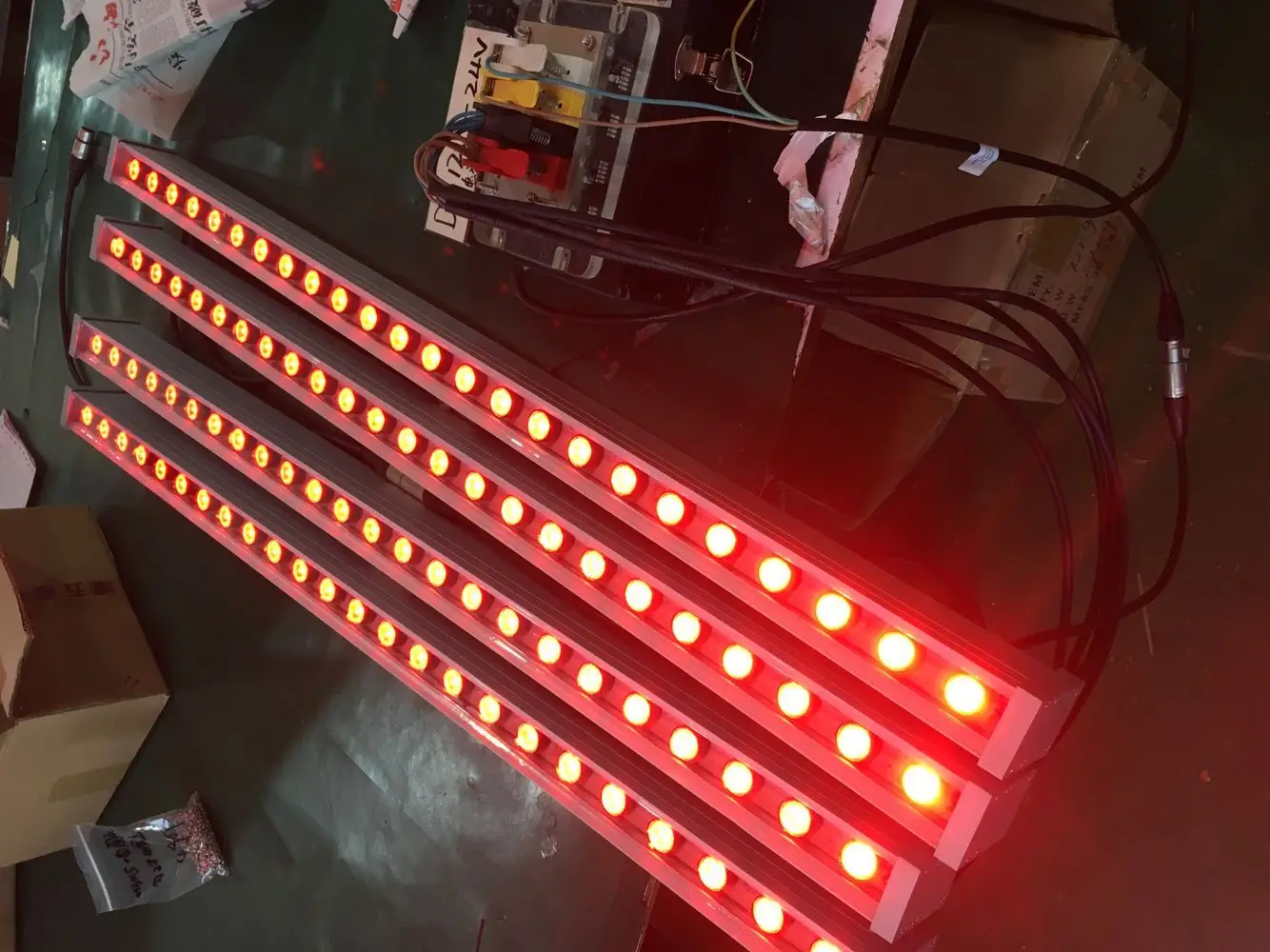DMX512 Control RGB3in1 LED Linear Facade Wall Washer Light For Commercial Building And Landscape