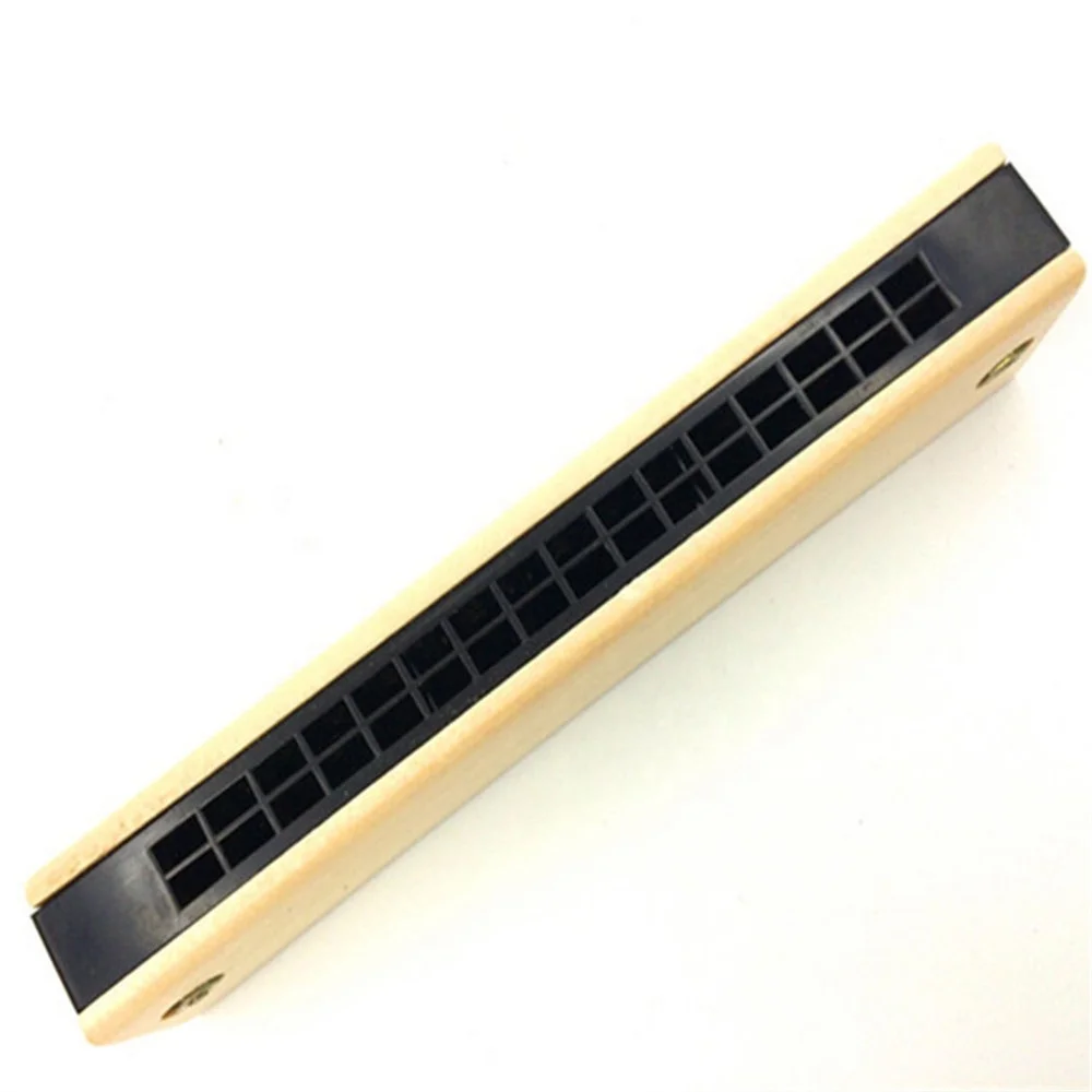 Wholesale Price Wood 16 holes Wood harmonica Educational toys chromatic harmonica