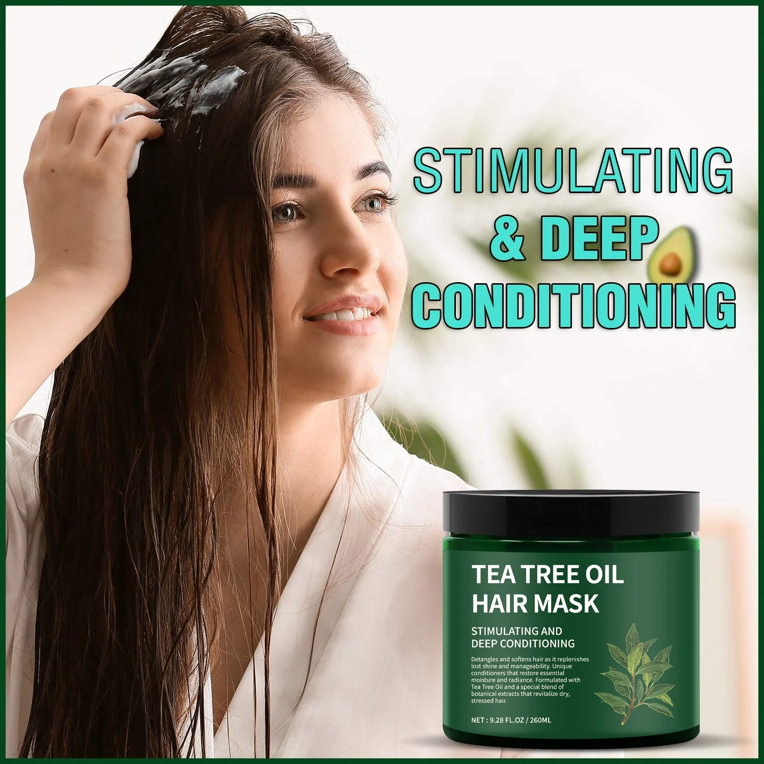 Wholesale Natural Raw Argan Oil Hair Mask Treatment Virgin Keratin Mask Tea Tree Essential Oil Conditioner for Women Cream Type