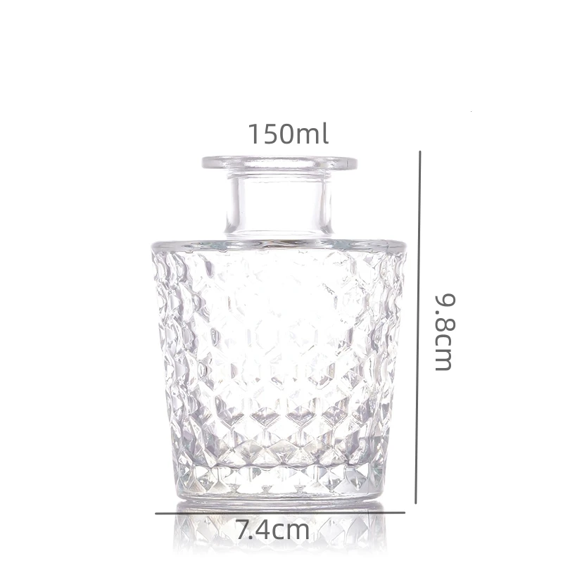 Christmas OEM custom decorative vase high white glass bottles for landscaping room