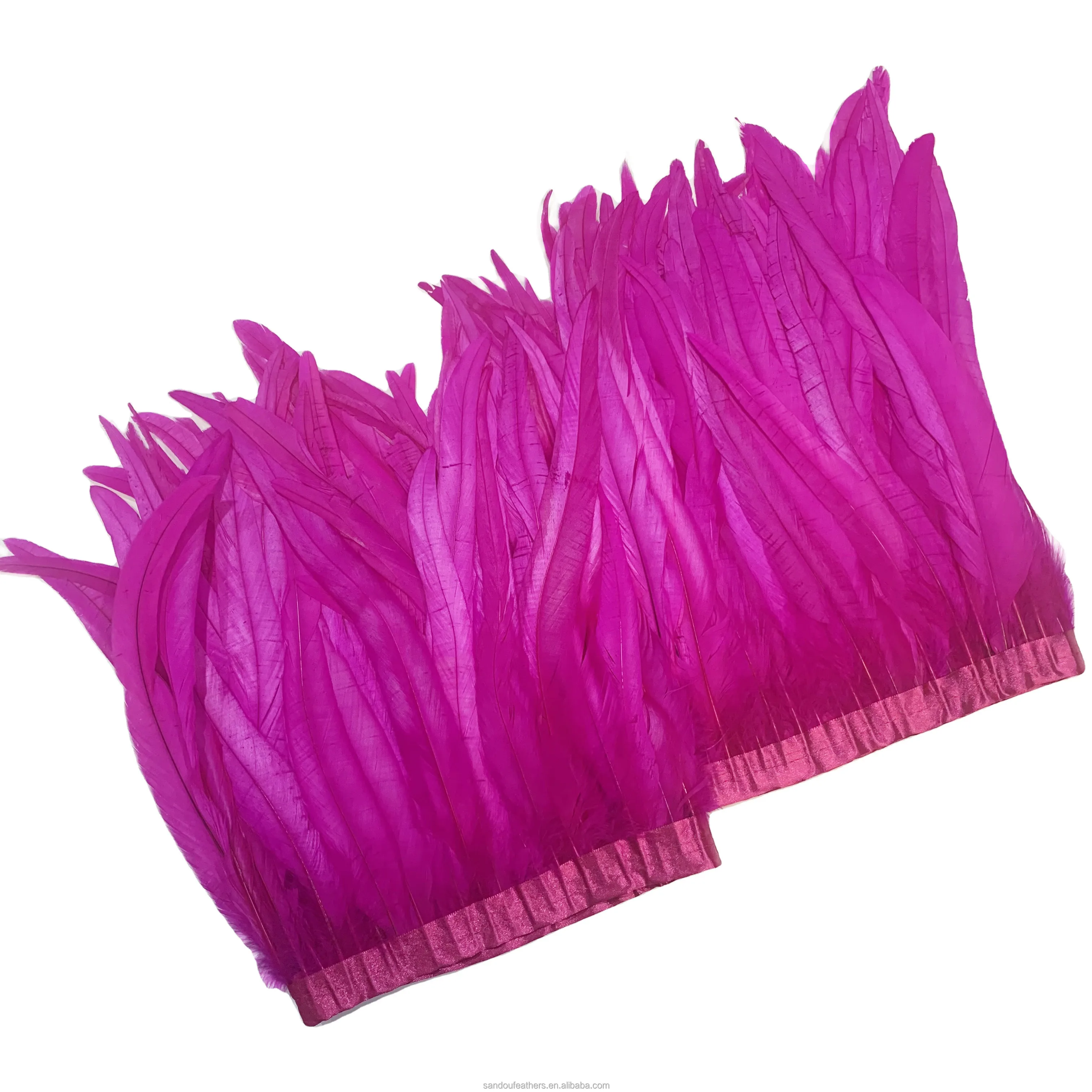 Wholesale 20-25 cm 25-30 cm 30-35 cm Cock Feather Trim Rooster Feather Trims For Crafts Dress Skirt Costumes Plumes