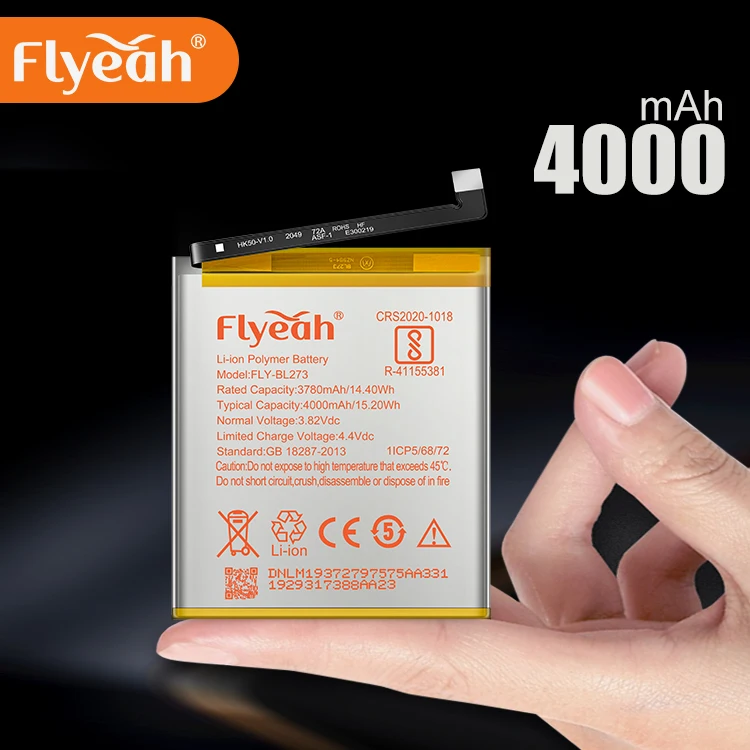 Wholesale Battery for Lenovo Cell Phone 4000Mah capacity BL273 battery for Lenovo K8+