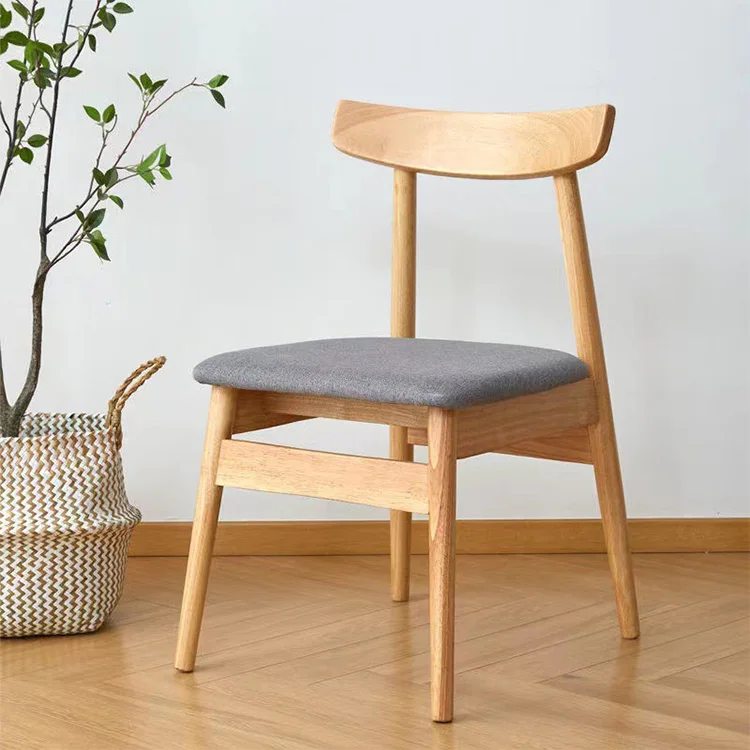 Italian classic Esbo/Italian minimalist/North American oak solid wood upholstered dining chair casual chair