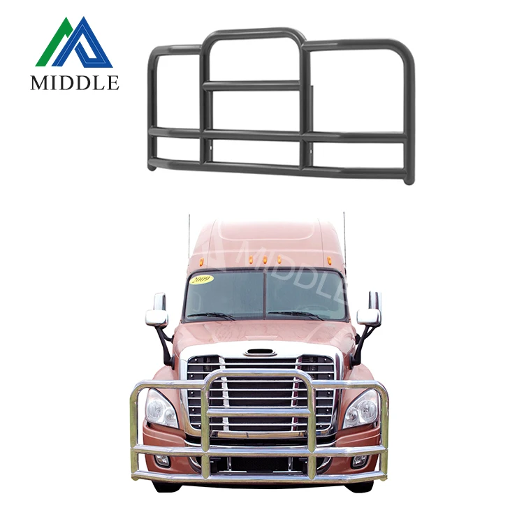 2021 Popular American Heavy Duty Truck Trucks Front Bumper Bull Bar Deer Grille Guard Moose Guard For Volvo
