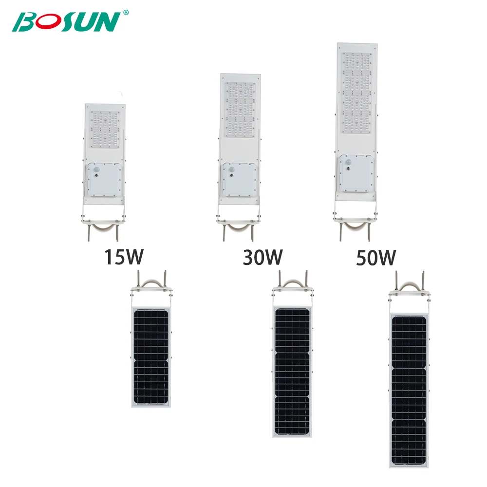 2023 New product aluminum ip65 60w 90w all in one solar led street light road lamp