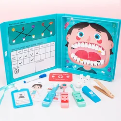 2023 Kid educational toys wood dentist toys for kids montessori
