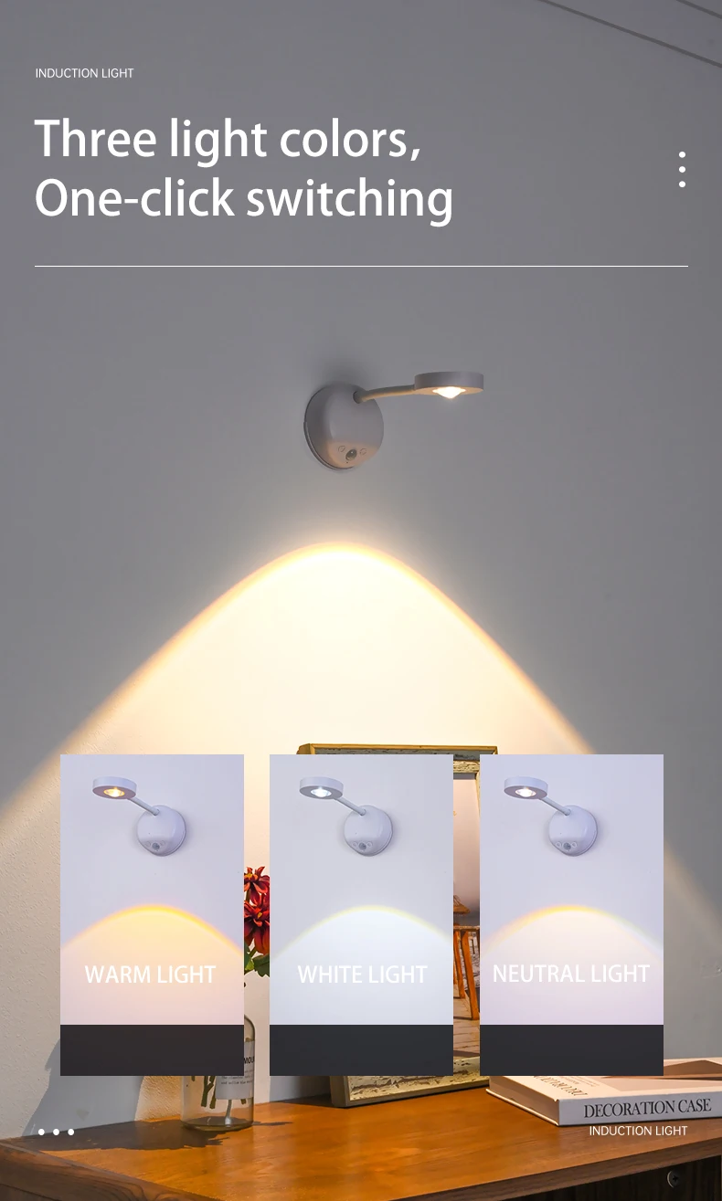 Cordless Remote Control Nursery Decorative Wall Lamp For Kids Dimmable Rechargeable Automatically Off Timer Wall Light For Kids