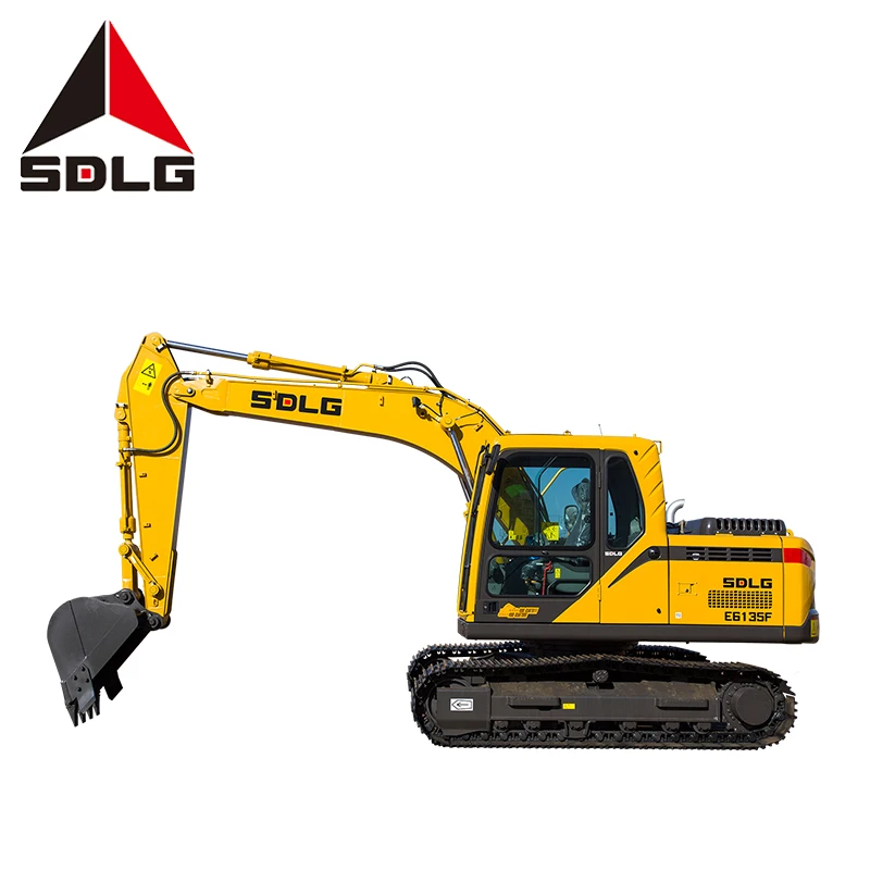 SDLG E6135F Hot 13.5 Ton Mini Excavator bagger digger new Hydraulic Crawler13.5t backhoe excavator with best prices