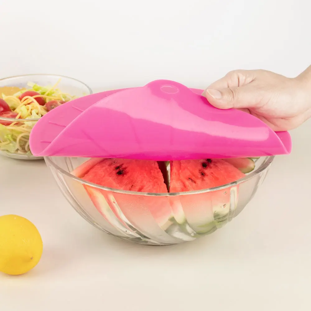 Silicone Lids Microwave Splatter Cover fits Cups Bowls Plates Reusable Heat Resistant Food Suction Lids