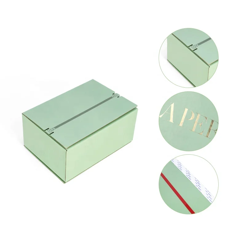 Luxury Custom gift Corrugated cardboard box packaging Tear Strip Printed self sealing mailer shipping boxes with logo packaging