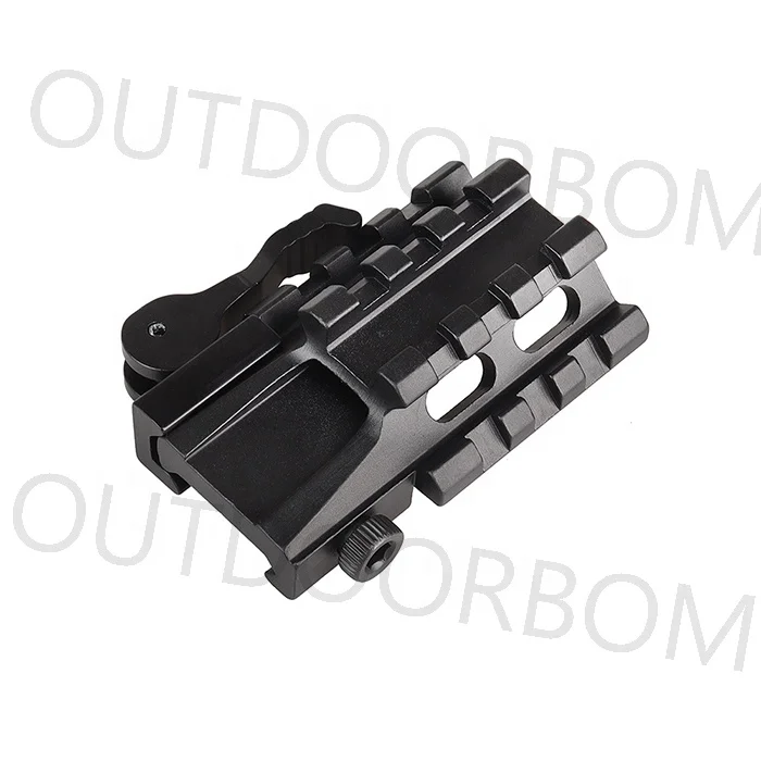 Aluminum Alloy 45 Degrees Offset Quick Disassembly 20mm Flashlight Sight Bracket Base Mount