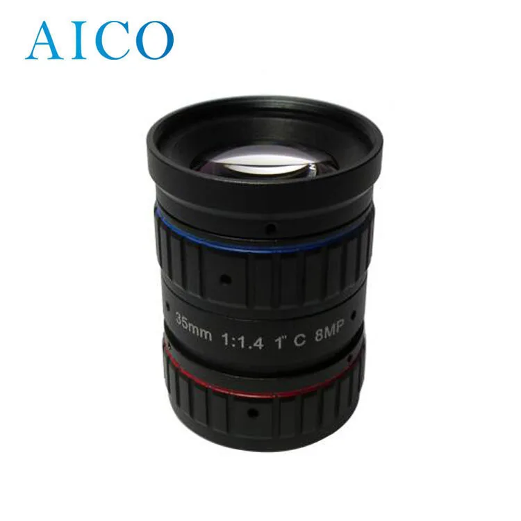 1inch image format 35mm 8megapixel c mount F1.4 manual iris 8mega 4K cmount barrel thread its cctv lens for star light view