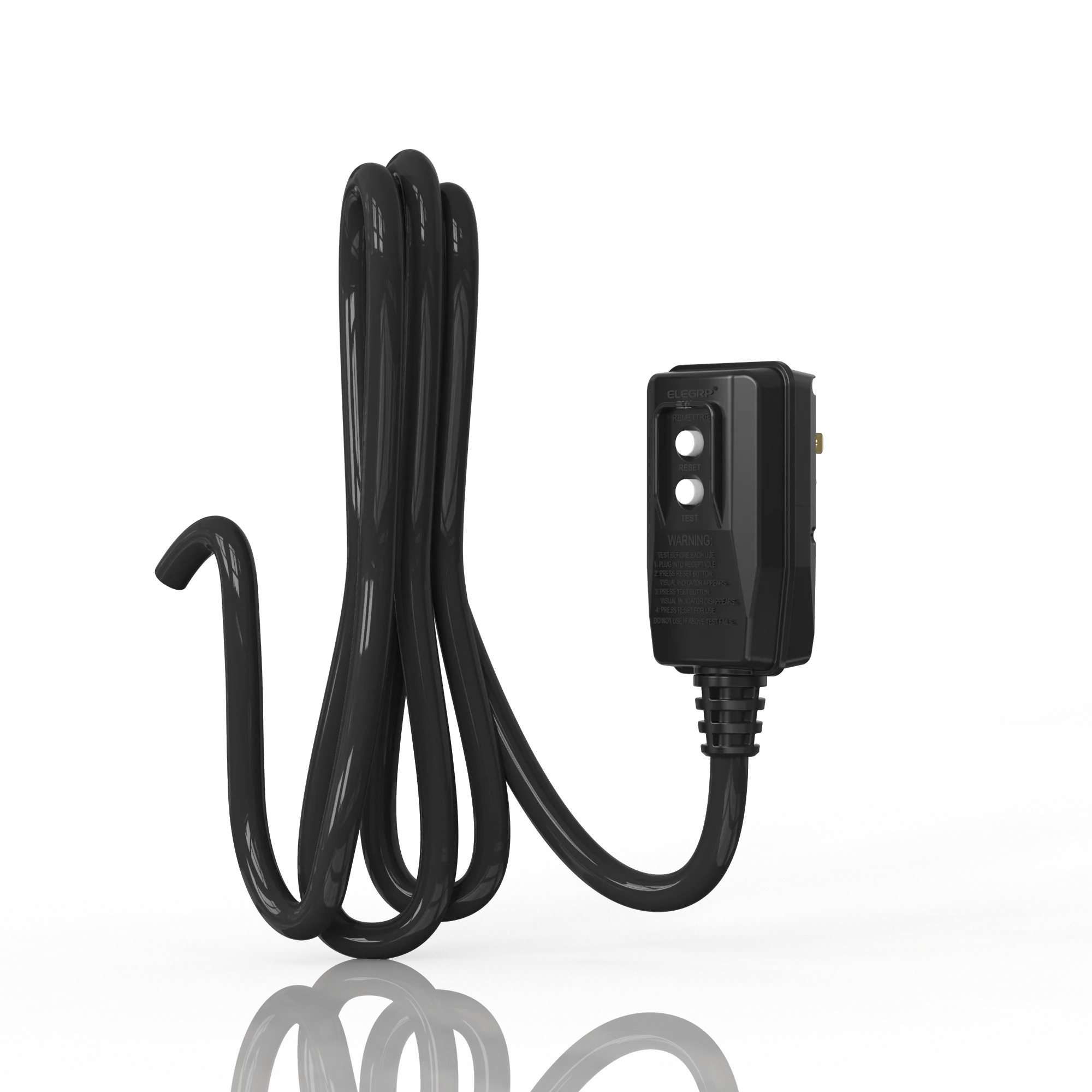 Автоматический сброс 3 зубец самотестирование УЗО под прямым углом 15 Ампер в помещении или на открытом воздухе для Установка для мытья под давлением