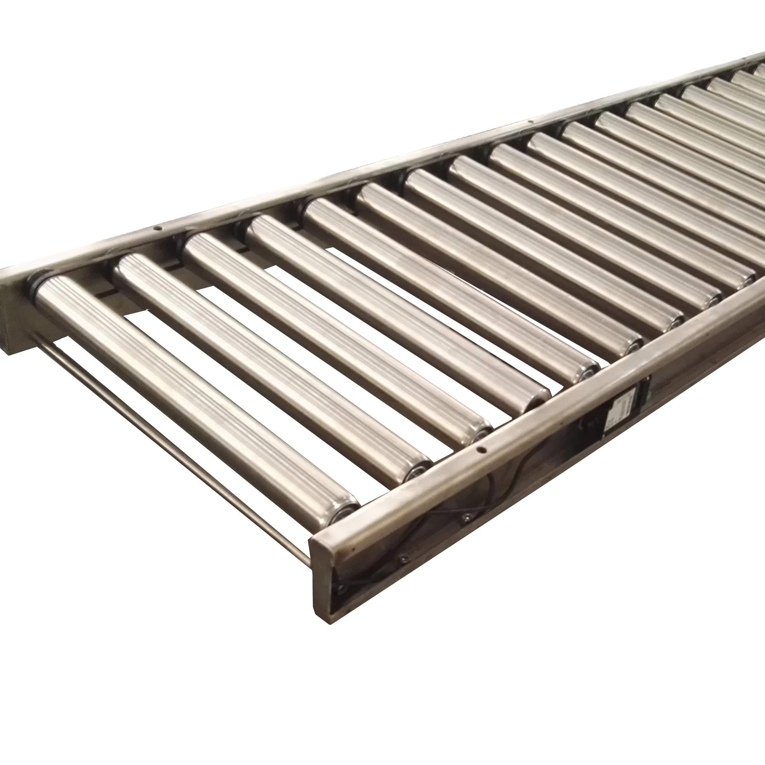 V-ribbed belt drive drum motor roller conveyor line