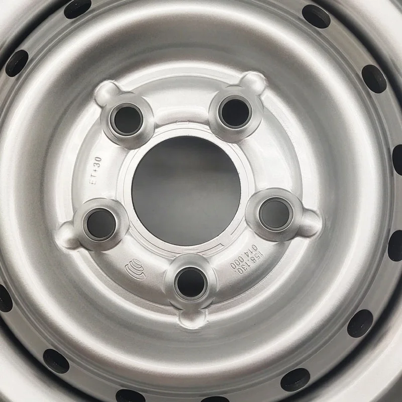 Wheelsky Factory Supply 665C03T-S 16 inch 16x6.0 5x130 silver painting truck steel wheel rim