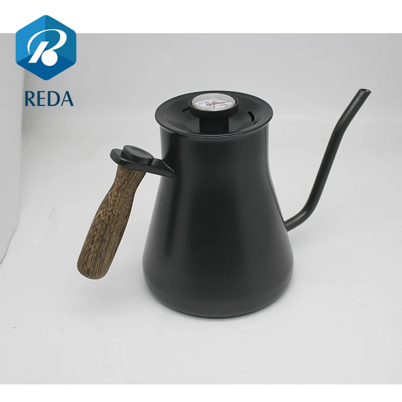 New product stainless steel pour over gooseneck coffee drip kettle with thermometer