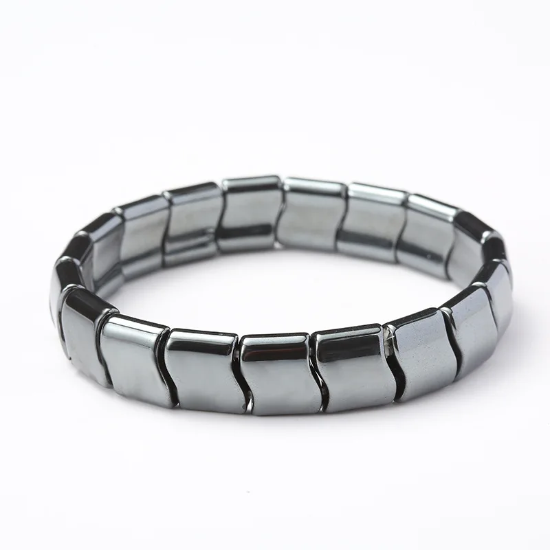 Magnetic medical bracelet colorful black gallstone men weight loss energy bracelet for men