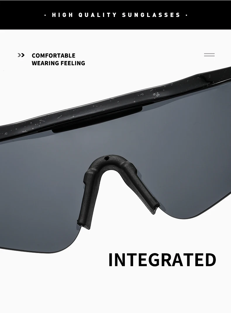  Hot Sale Fashion Cycling Sunglasses UV400 Protection Double Wide Mirror Flat Top Custom Logo Oversize Sport 2021