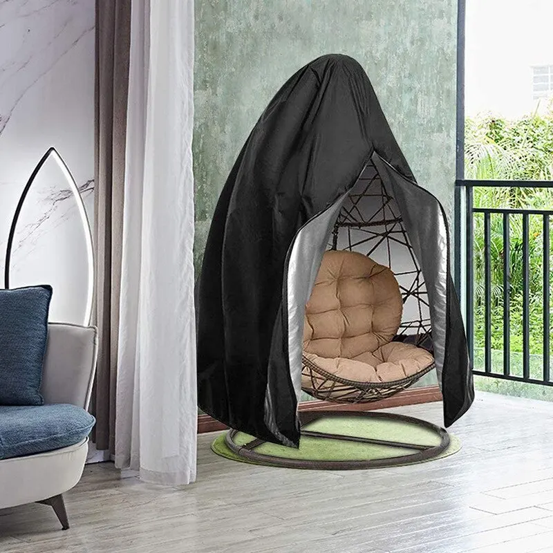 Protective Case Outdoor Hanging Waterproof Patio Chair Cover, Egg Swing Chair Dust Cover Protector With Zipper/