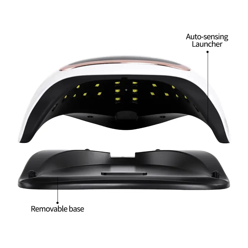 168W Nail Led Display 42 UV Led Light Touch Button Nail Lamp Curing Gel Polish Professional Manicure Lamp UV Nail Salon Dryer
